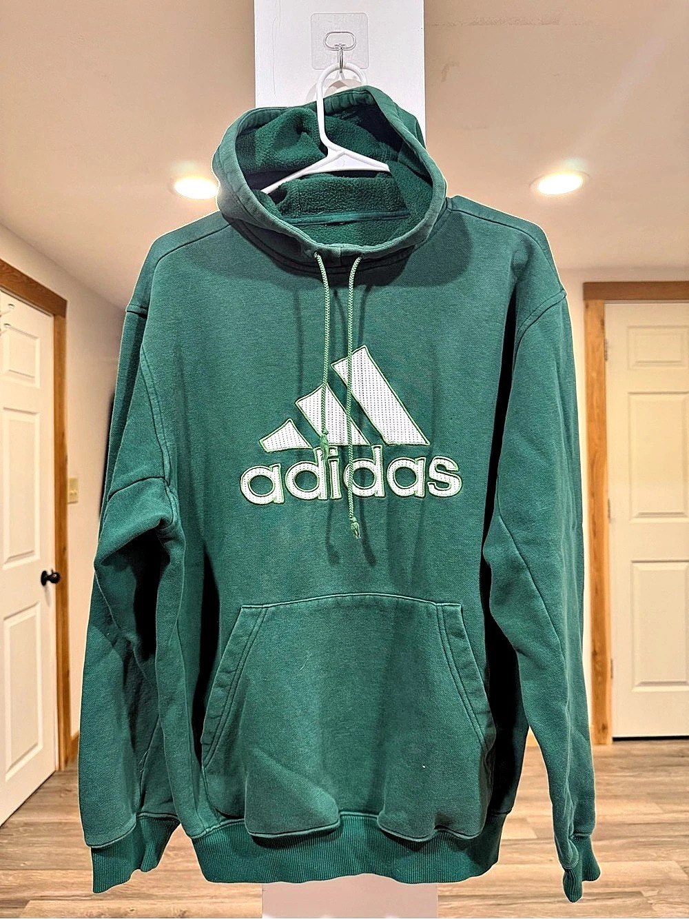 adidas Originals Trefoil Hoodie Green Logo Pullover